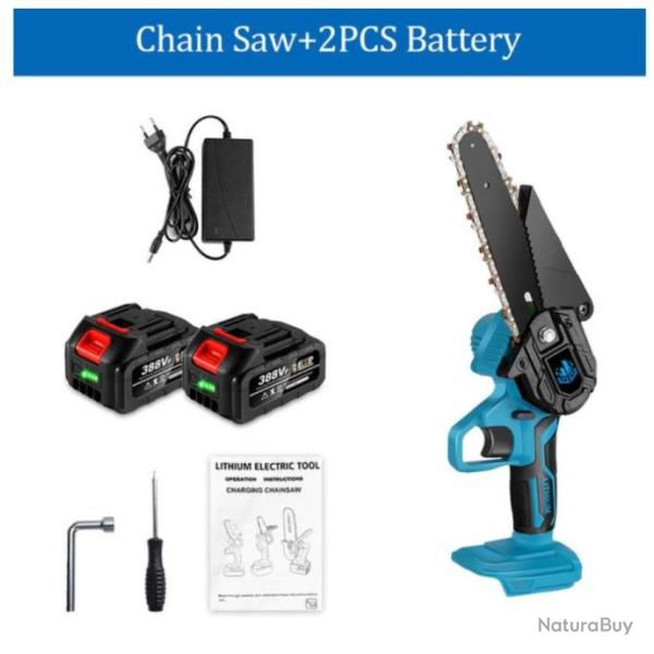 Scie � main, tron�onneuse sans fil avec batterie et chargeur