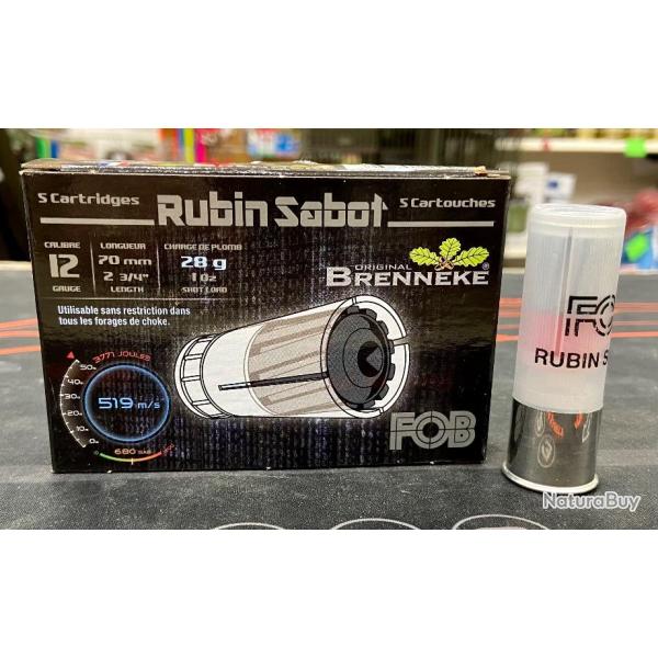 Balles Fob BRENNEKE Rubin sabot 28 gr cal 12/70