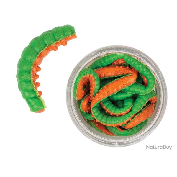 POWERBAIT HONEY WORM BICOLOR GREEN ORANGE