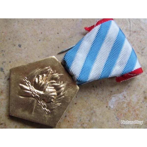 WW2 FRANCE M�DAILLE DE LA D�PORTATION ET DE L'INTERNEMENT POUR R�SISTANCE FFI FTP camp concentration