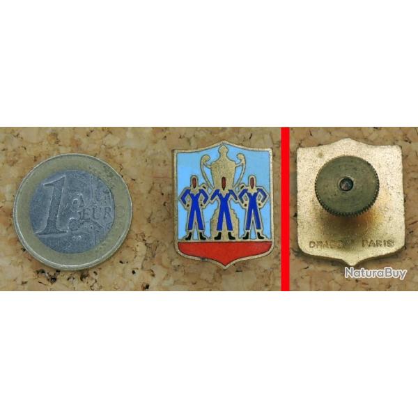 Ancienne R�duction insigne A IDENTIFIER, 3 marins ? DRAGO � Paris fixation par vis