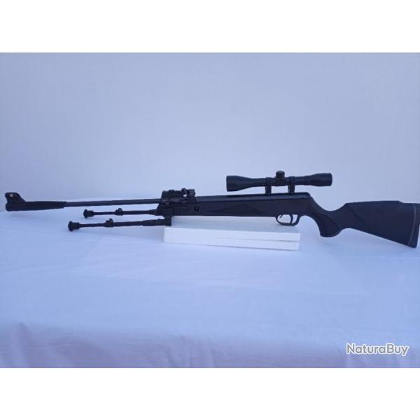 PACK-2 CARABINE SEMI-AUTOMATIQUE GR1000X AREMIS + Bipied + Lunette 4 x 32  Cal. 4,5 mm 19,9 J.