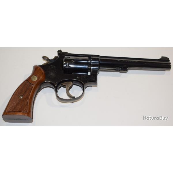 Revolver smith wesson mod 17 K-22 calibre 22 LR canon  6  pouces  bon etat