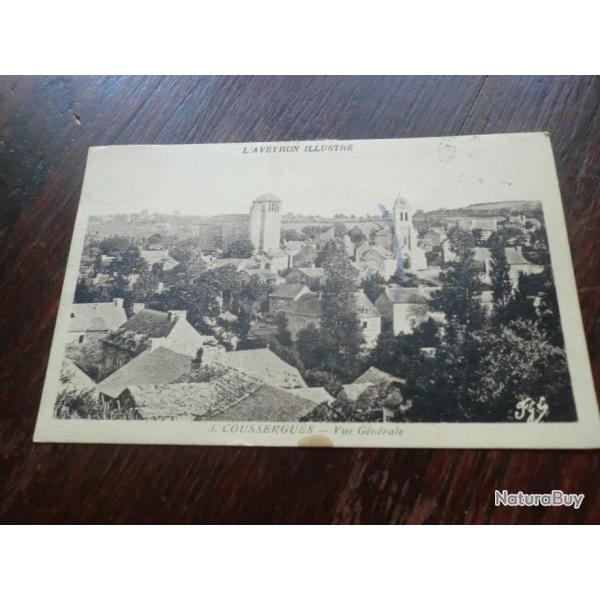 CP  Dpt  12  COUSSERGUES VUE GENERALE