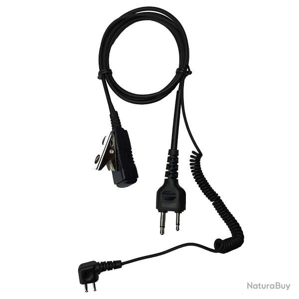 Cordon pour casque 3M Peltor (SportTac, ...) vers talkies Midland G9 Pro, G7 Pro et s�ries XT et XT 