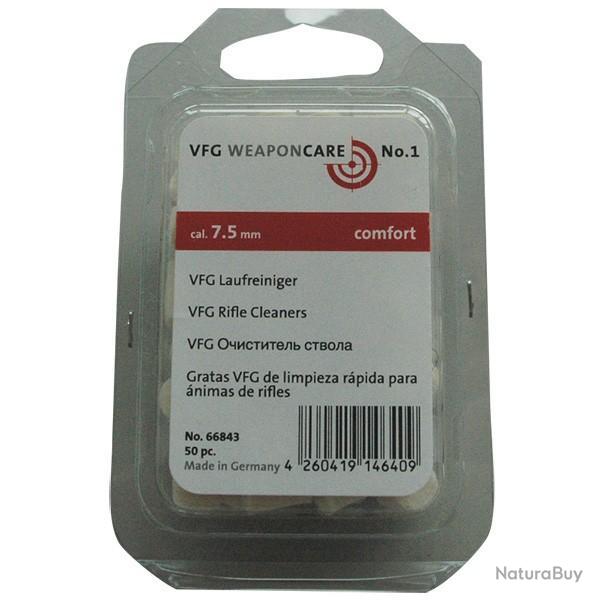 Tampons de nettoyage VFG confort cal.7.5MM  bte de 50