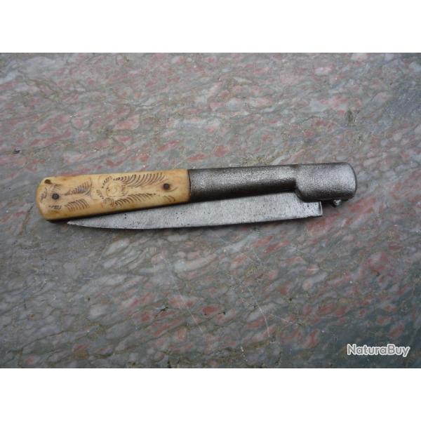 Couteau Corse ancien,Vendetta 26cm / lame 12cm x 2cm