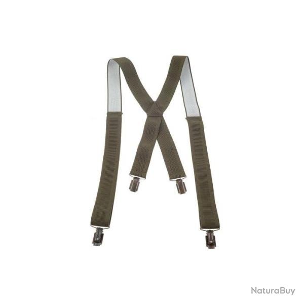 Bretelles Sangle Elastique Januel Bronze Dos Cuir Largeur 3.5 cm Moti - Motif Losanges Verts / 4 Pin