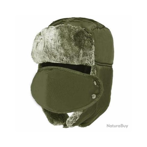 Chapeau de trappeur imperm�able Vert