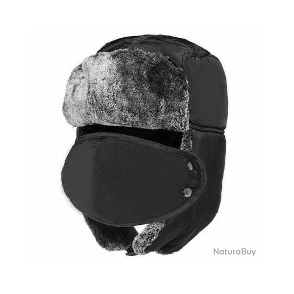 Chapeau de trappeur imperm�able Noir