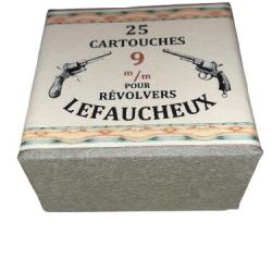 9 mm Broches type Lefaucheux: Reproduction boite munitions (vide) LE 10007326