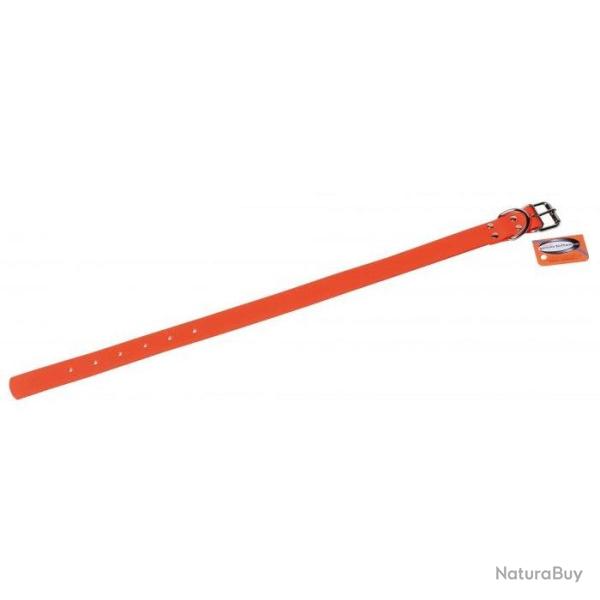 Collier Januel Orange Fluo Biothane 45.00 cm / 18 mm - 55 cm / 25 mm