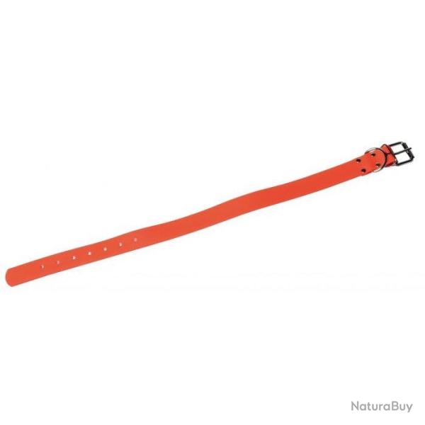 Collier Januel Orange Fluo Biothane 45.00 cm / 18 mm - 65 cm / 32 mm