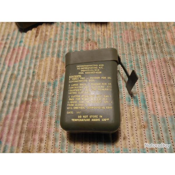 1 KIT M13   DECONTAMINATION CHIMIQUE  USA  (N)