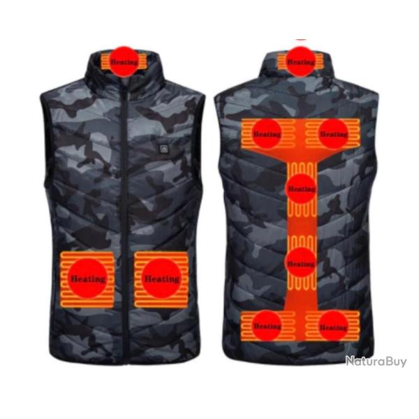Gilet de p�che chauffant .....Avec sa batterie 10 000Ah