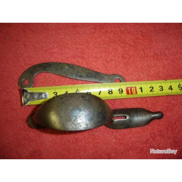 PONTET ET CONTRE PLATINE DE FUSIL SILEX PISTON