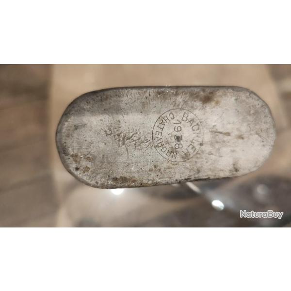 QUART r�glementaire fabrication BACHLER Chateaudun 1938 nominatif " DUTEIL"