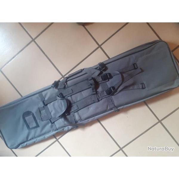 Housse / Fourreau cordura 95 cm  gris. Sac � dos.