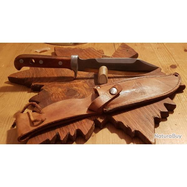 Couteau de chasse vintage Hunter d'Hubertus solingen.