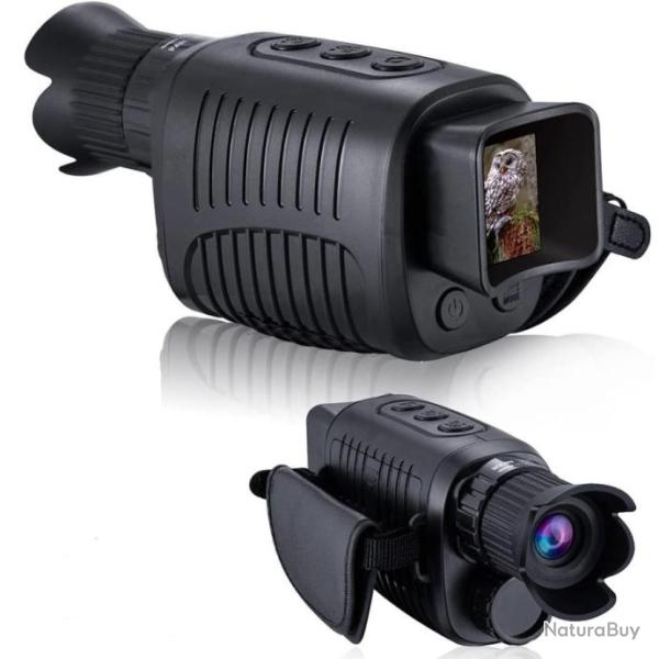 Monoculaire de Chasse Vision Nocturne Dispositif de Vision 1080P HD, infrarouge, Zoom num�rique 5x