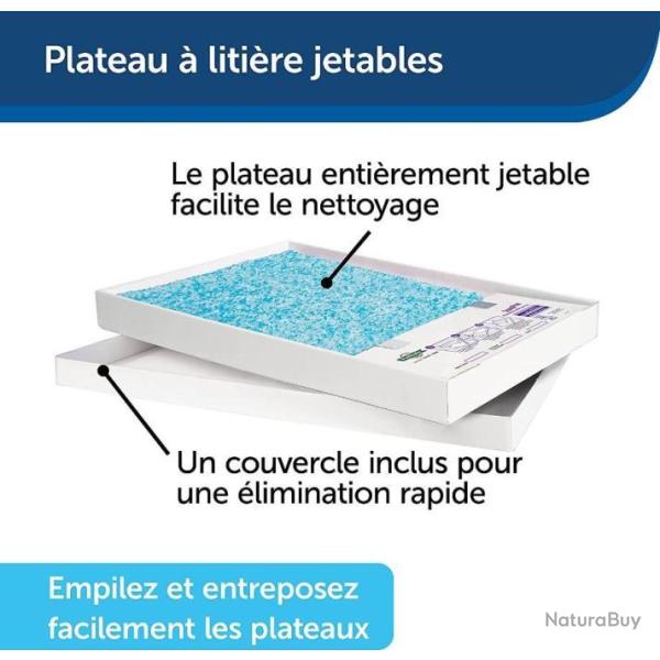 PetSafe ScoopFree 1 Recharge Bac Liti�re Autonettoyante Crystal Bleu Absorbante - LIVRAISON GRATUITE