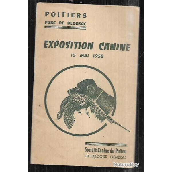 exposition canine 15 mai 1958 poitiers parc de blossac , les participants de race