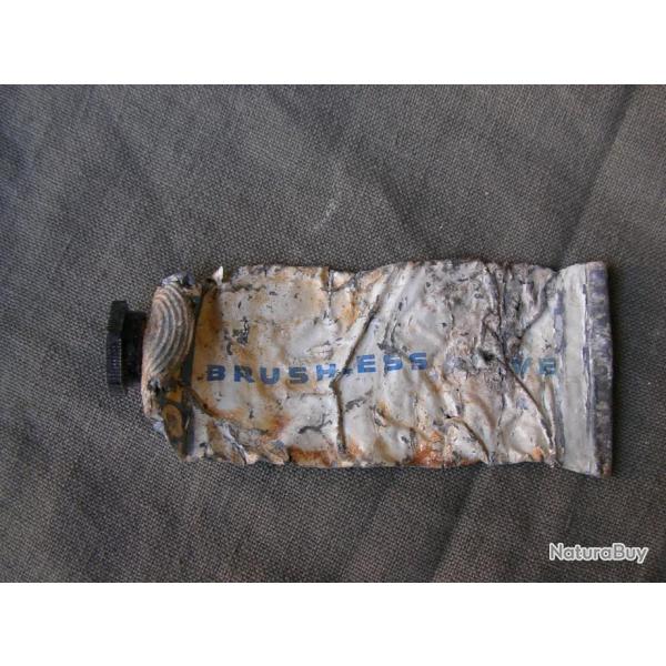 WW2 US TUBE DE CREME A RASER VIDE AM�RICAIN DE TERRAIN " COLGATE " RARE