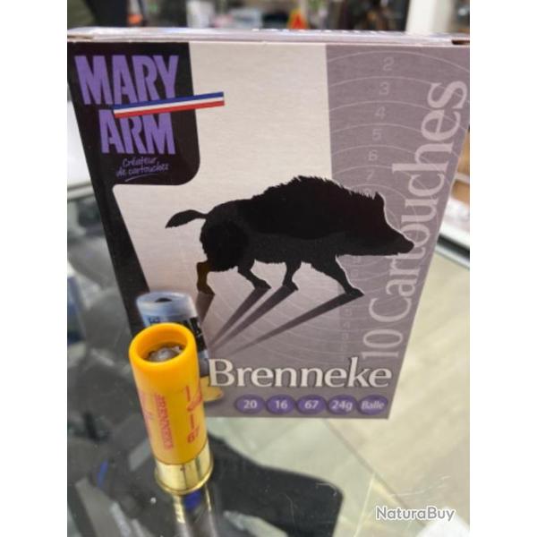 Balles Brenneke Cal 20/67 24grammes mary arm