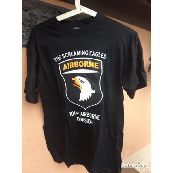 T-SHIRT NOIR "101 EME AIRBORNE "