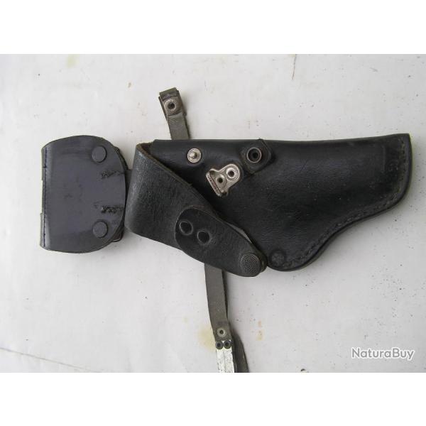 ETUI PISTOLET CUIR NOIR