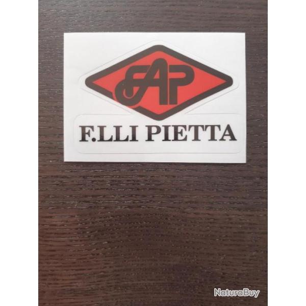 PIETTA FAP AUTOCOLLANT STICKER REVOLER POUDRE NOIRE