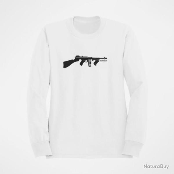 Sweat Armes Thompson Blanc
