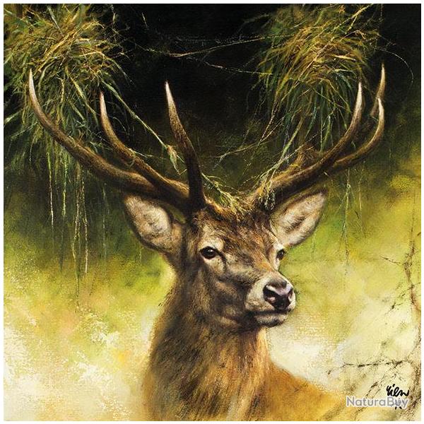 Serviettes de table en papier Cerf
