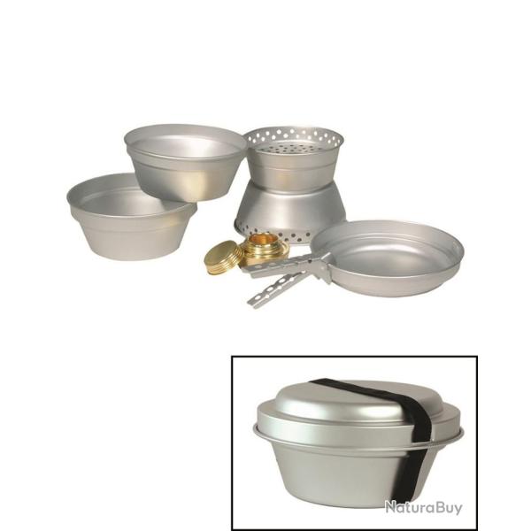 Set cuisine aluminium (2 casseroles, po�le, r�chaud)
