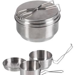 Gamelle tchèque 2 pièces en acier inoxydable