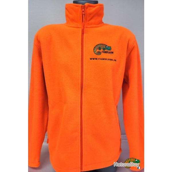 Veste polaire Orange Fluo