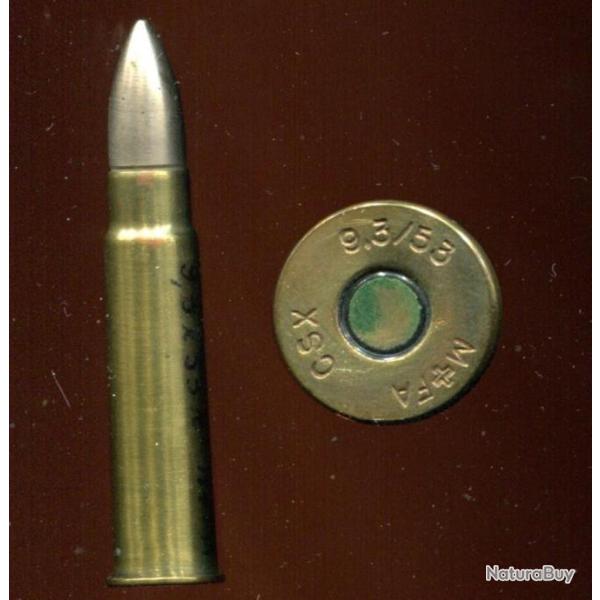 9.3 x 53 R Suisse - balle nickel pointue