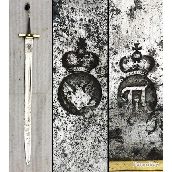 SUPERBE & RARISSIME SABRE / EPEE RUSSIE IMPERIALE, TSAR PAUL 1ER, 1780-1801, XIX, ORIGINAL