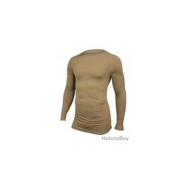 T SHIRT TECHNICAL M.LONGUES COL ROND COYOTE