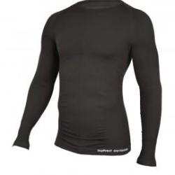 T SHIRT TECHNICAL M.LONGUES COL ROND NOIR