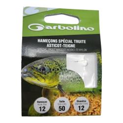 Hame&ccedil;on Garbolino Sp&eacute;cial Truite Asticots Teignes 12 / D 0.12mm