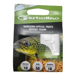 Hame&ccedil;on Garbolino Sp&eacute;cial Truite Asticots Teignes 10 / D 0.16mm