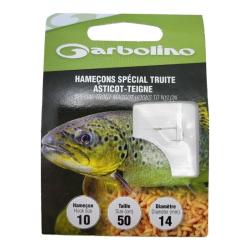 Hame&ccedil;on Garbolino Sp&eacute;cial Truite Asticots Teignes 10 / D 0.14mm