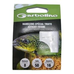 Hame&ccedil;on Garbolino Sp&eacute;cial Truite Asticots Teignes 6 / D 0.16mm