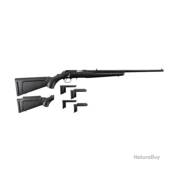 CARABINE RUGER AMERICAN RIMFIRE NOIRE CAL.22LR 18" FILETEE 1/2X28 CANON 46CM