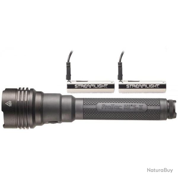 Lampe Streamlight Protac HL 5-X USB - Avec piles rechargeables - Noir