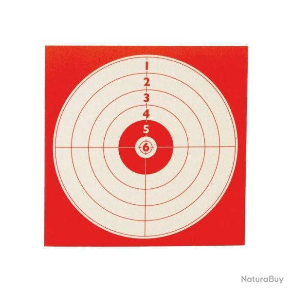 Cible Januel Rouge les 100 Sous Blister 10x10 cm - 14x14 cm