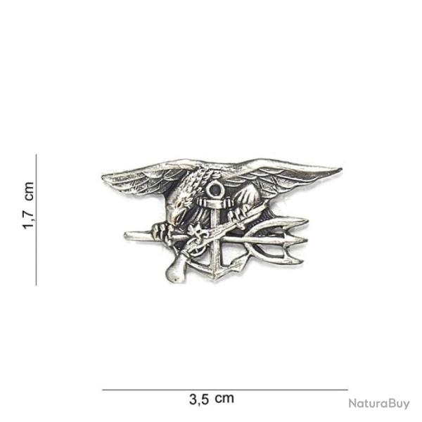Insigne US Navy Seal argent
