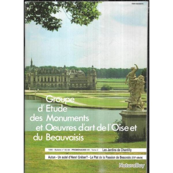 les jardins de chantilly , autun autel d'henri gr�ber ? destruction patrimoine  bulletin g�mob 65-66