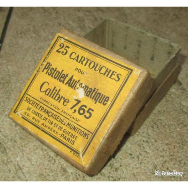 Boite Vide pour 7,65-Fabrication vers 1930,idal Vitrine Resistance